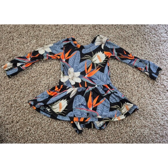 Muse threads bamboo long sleeve twirl bodysuit cool tropics size 3-6 months - Picture 1 of 3